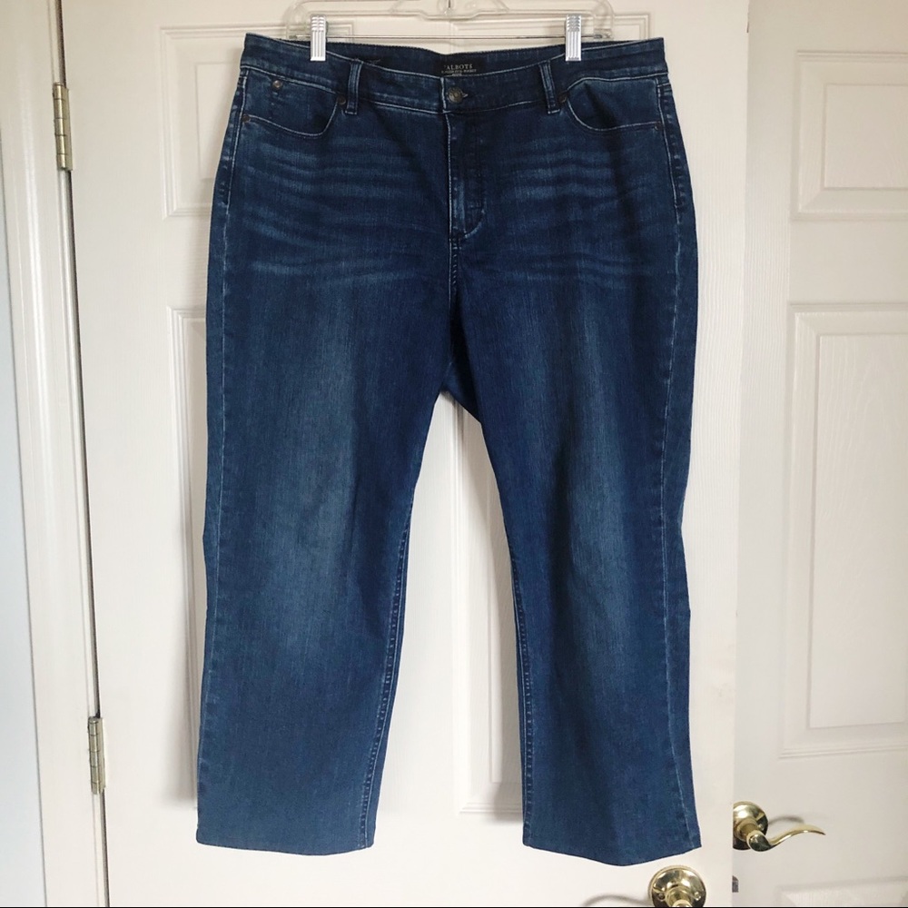 TALBOTS Flawless 5-Pocket Petites Crop Jeans 16P